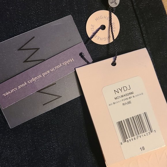 NWT NYDJ AMI SKINNY high rise jeans 18 stretch NEW - Picture 6 of 7